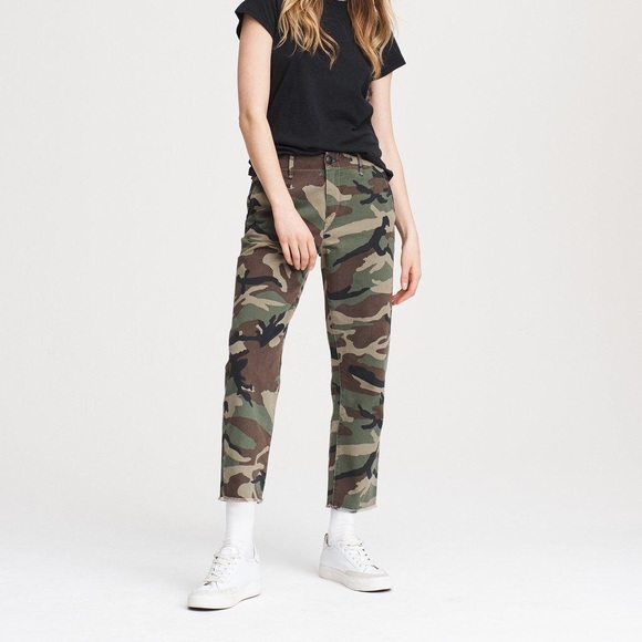 rag & bone Pants - Rag & Bone Camouflage Buckley Chino Crop Pants, 26